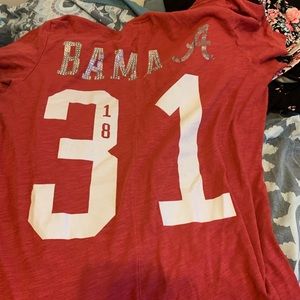 Alabama tee, sequins on back